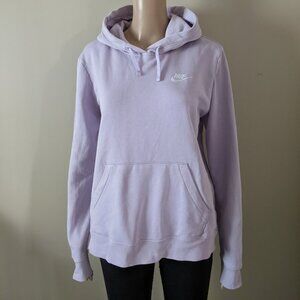 Nike light purple embroidered logo hoodie, size medium